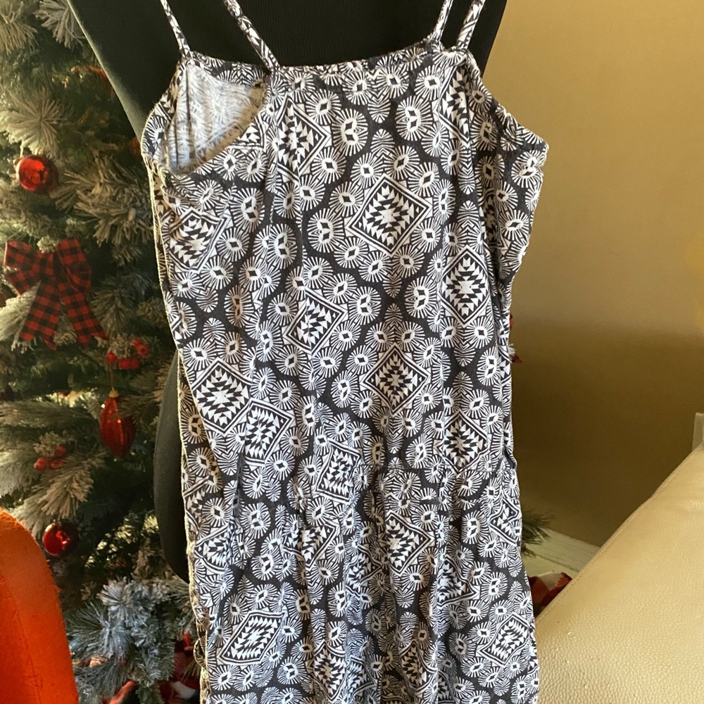 Black and white swimsuit coverup